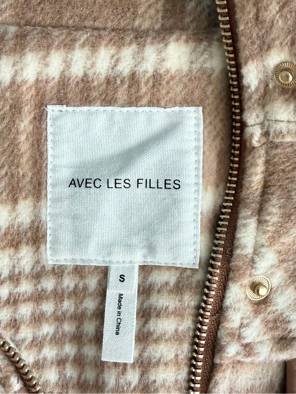 Anthropologie Avec Les Filles Plaid Bomber Jacket Size S - Picture 8 of 13